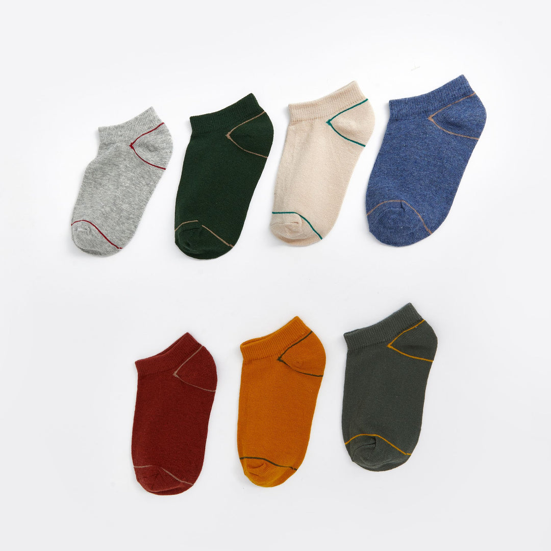 Moudda LC Waikiki - Chaussettes pour sneakers Garçon Fil mélangé teint - Tunisie 1