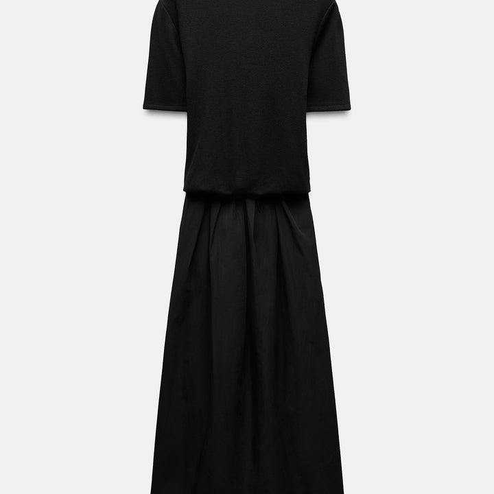 Moudda ZARA - Robe douce combinée en popeline - Tunisie 2