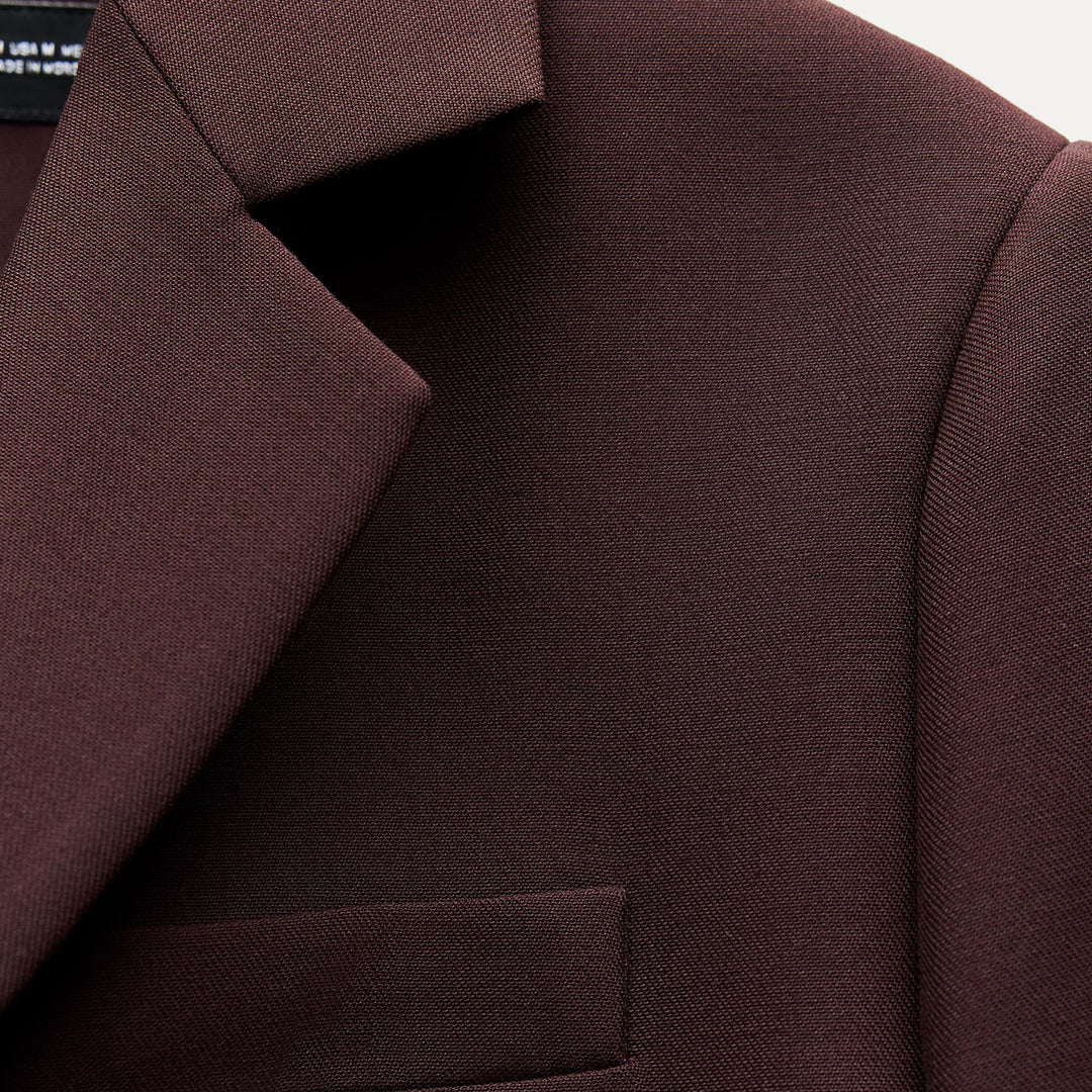 Moudda ZARA - Combinaison veste bordeaux - Wardrobe - Tunisie 3