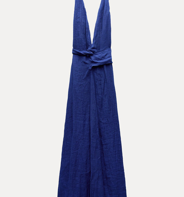 Moudda ZARA - Robe longue col licou en lin - Tunisie 1