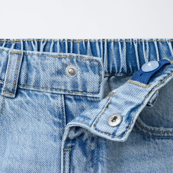 Moudda ZARA - Pantalon Denim Enfant Culotte - Paperbag Imprimé - Tunisie 3
