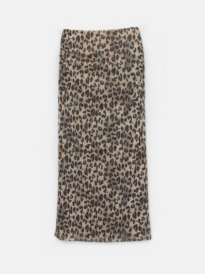 Moudda PULL & BEAR - Jupe Midi Fronces Léopard - Tunisie 2