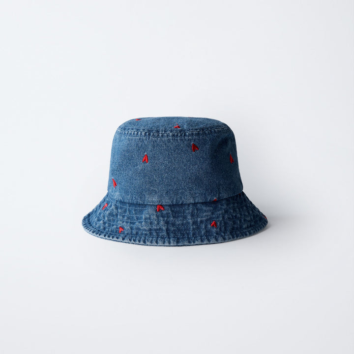 Moudda ZARA - Chapeau Bob Denim - Cœurs Brodés - Tunisie 1