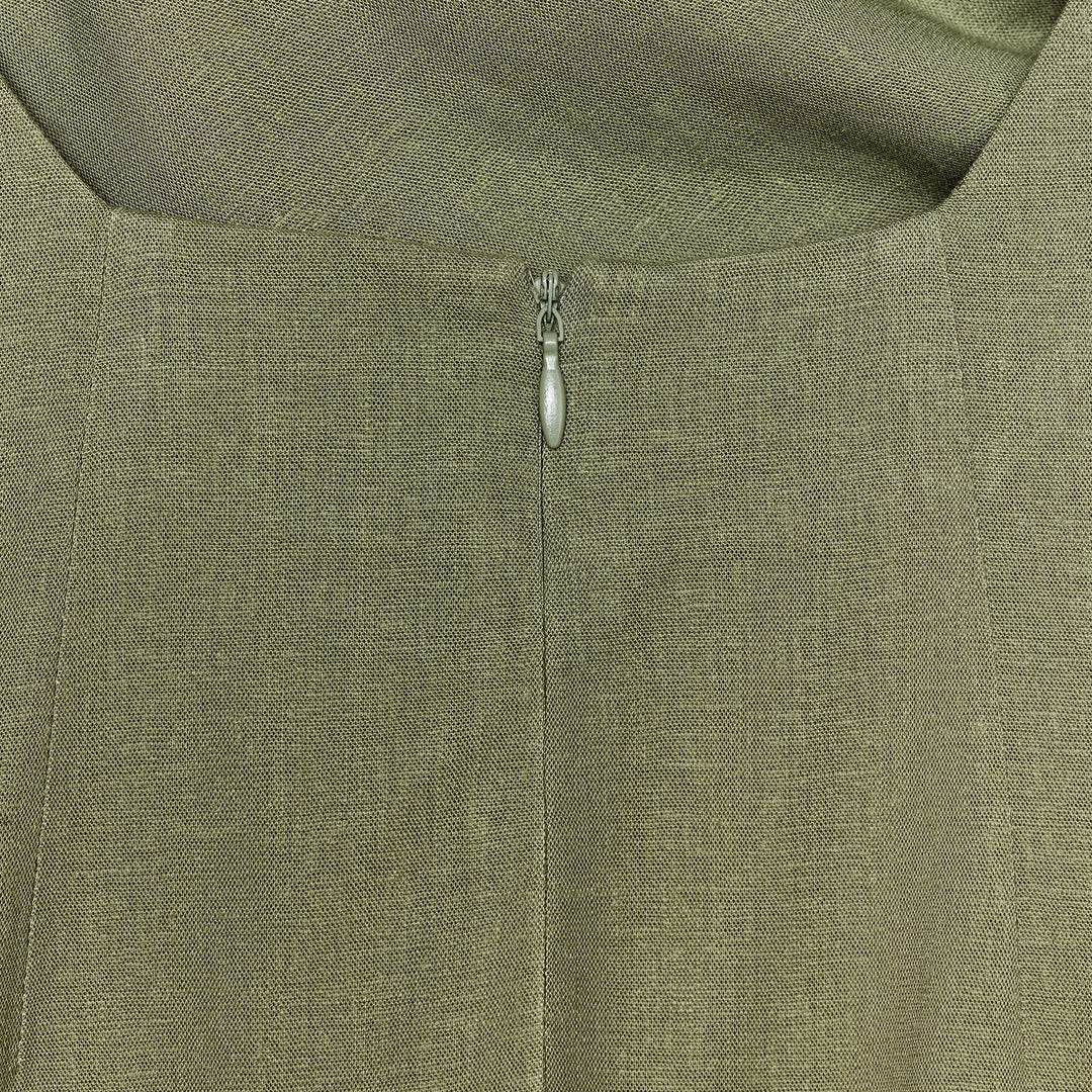 Moudda ZARA - Robe Midi Lin Stretch - Drapé Asymétrique - Tunisie 3