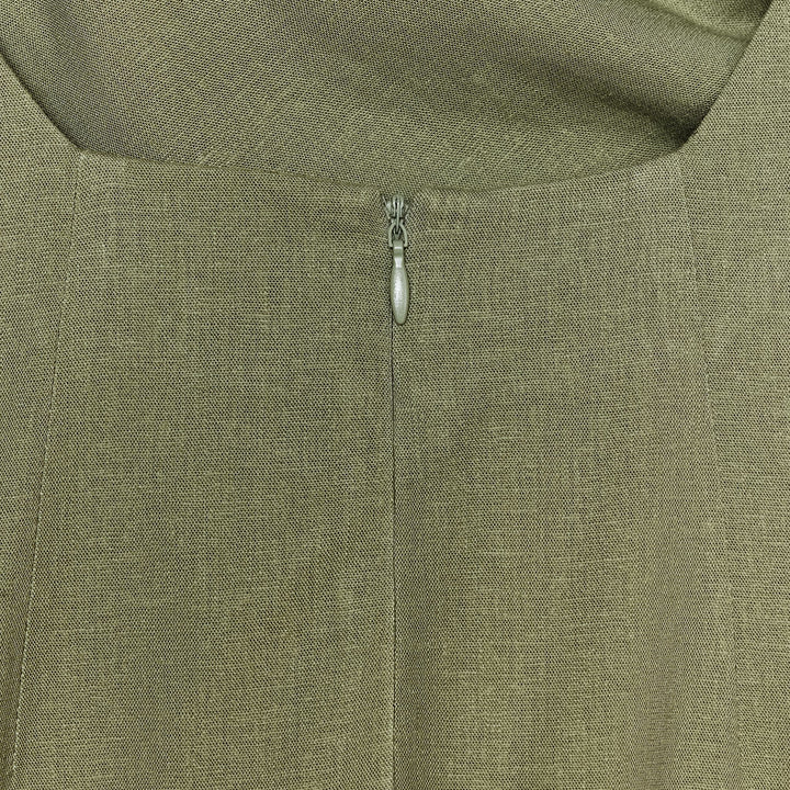 Moudda ZARA - Robe Midi Lin Stretch - Drapé Asymétrique - Tunisie 3