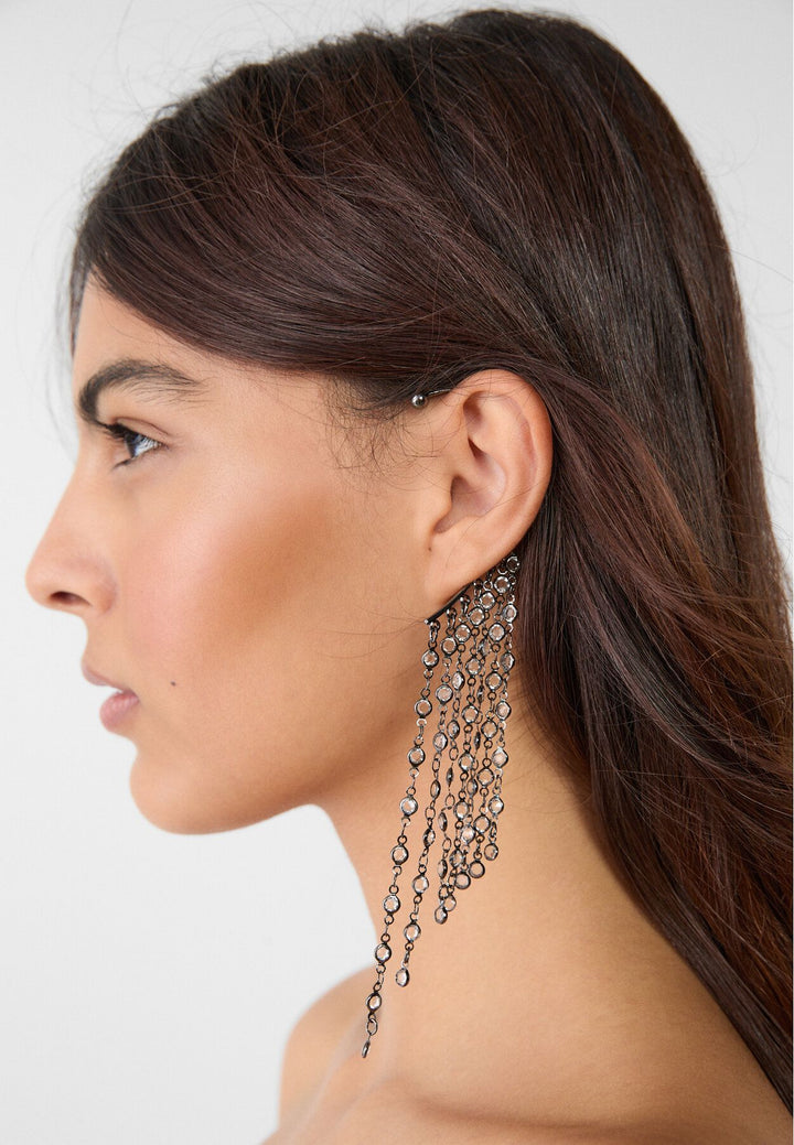 Moudda STRADIVARIUS - Boucle d'Oreille Ear Cuff Cascade - Tunisie 3