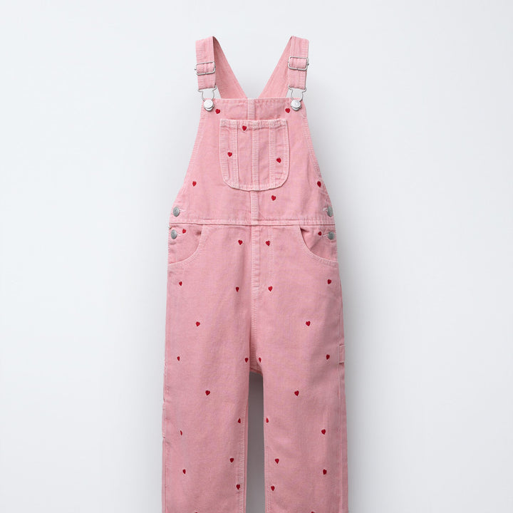 Moudda ZARA - Salopette Enfant Longue Serge - Fuschia & Broderie - Tunisie 1