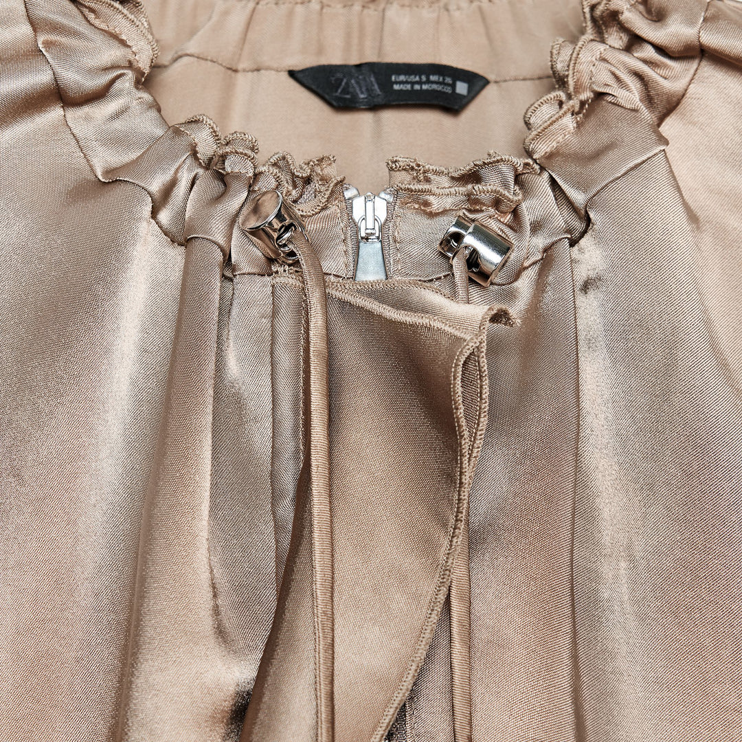 Moudda ZARA - Veste Satin - Détails Fronces - Tunisie 3