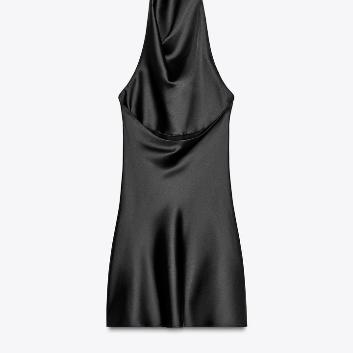 Moudda ZARA - Robe Courte Satin - Col Dégagé - Tunisie 2