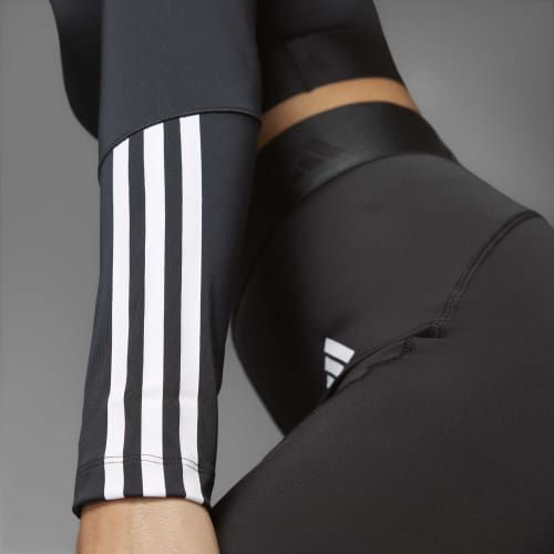 Moudda Adidas - T-shirt d’entraînement Hyperglam avec coupe cropped et manches longues - Tunisie 8
