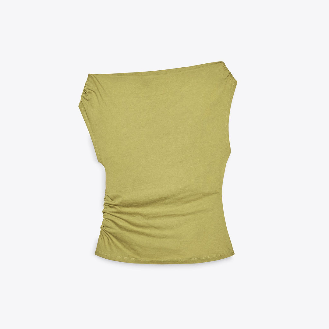 Moudda ZARA - T-Shirt Coton - Fronces Asymétriques - Tunisie 1