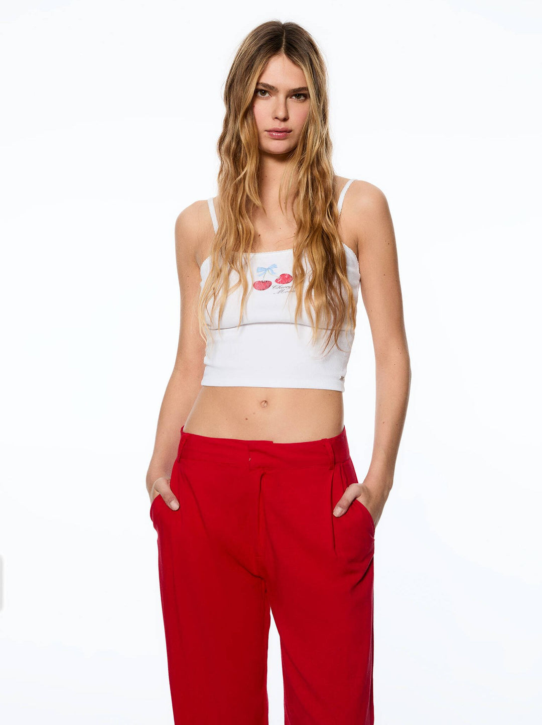 Moudda PULL & BEAR - Top Pacific Cerises - Tunisie 3