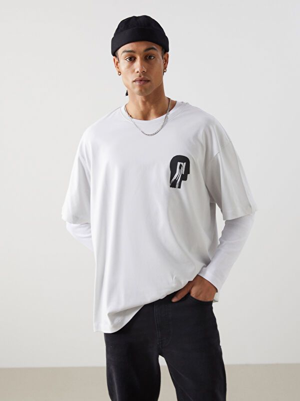 Moudda LC Waikiki - T-shirt imprimé manches courtes en jersey - Tunisie 3