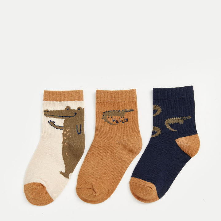 Moudda LC Waikiki - Chaussettes courtes Garçon Crème - Tunisie 1