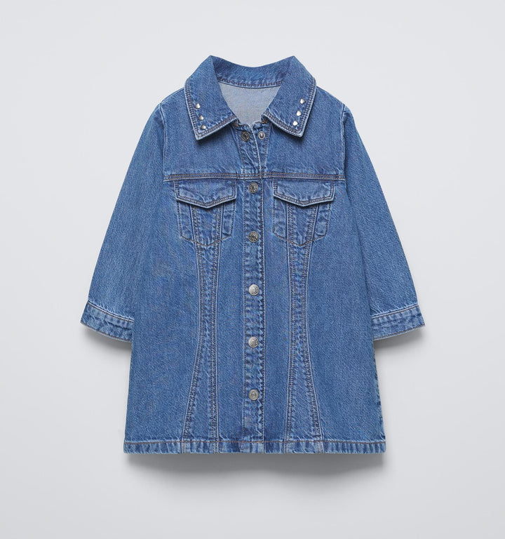 Moudda ZARA - Robe Denim Enfant Skater - Clous Cœurs - Tunisie 1