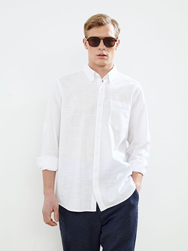 Moudda LC Waikiki - Chemise manches longues en tissu pour Homme - Tunisie 2