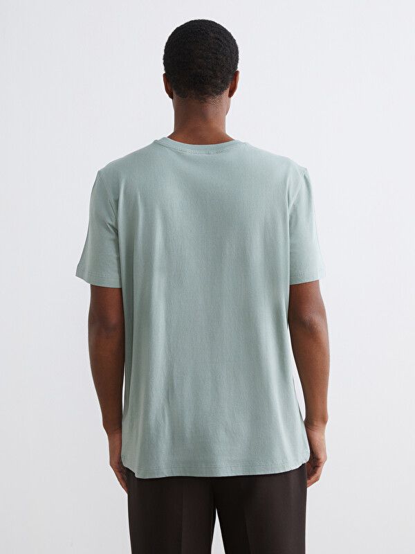 Moudda LC Waikiki - T-shirt imprimé manches courtes en jersey pour Homme couleur  Vert terne - Tunisie 4
