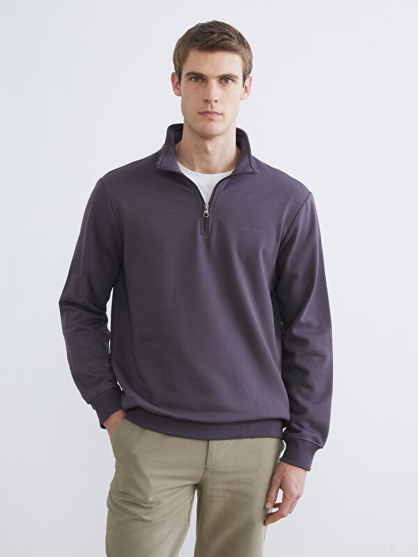 Moudda LC Waikiki - Sweatshirt en jersey couleur Anthracite pour hommes - Tunisie 1