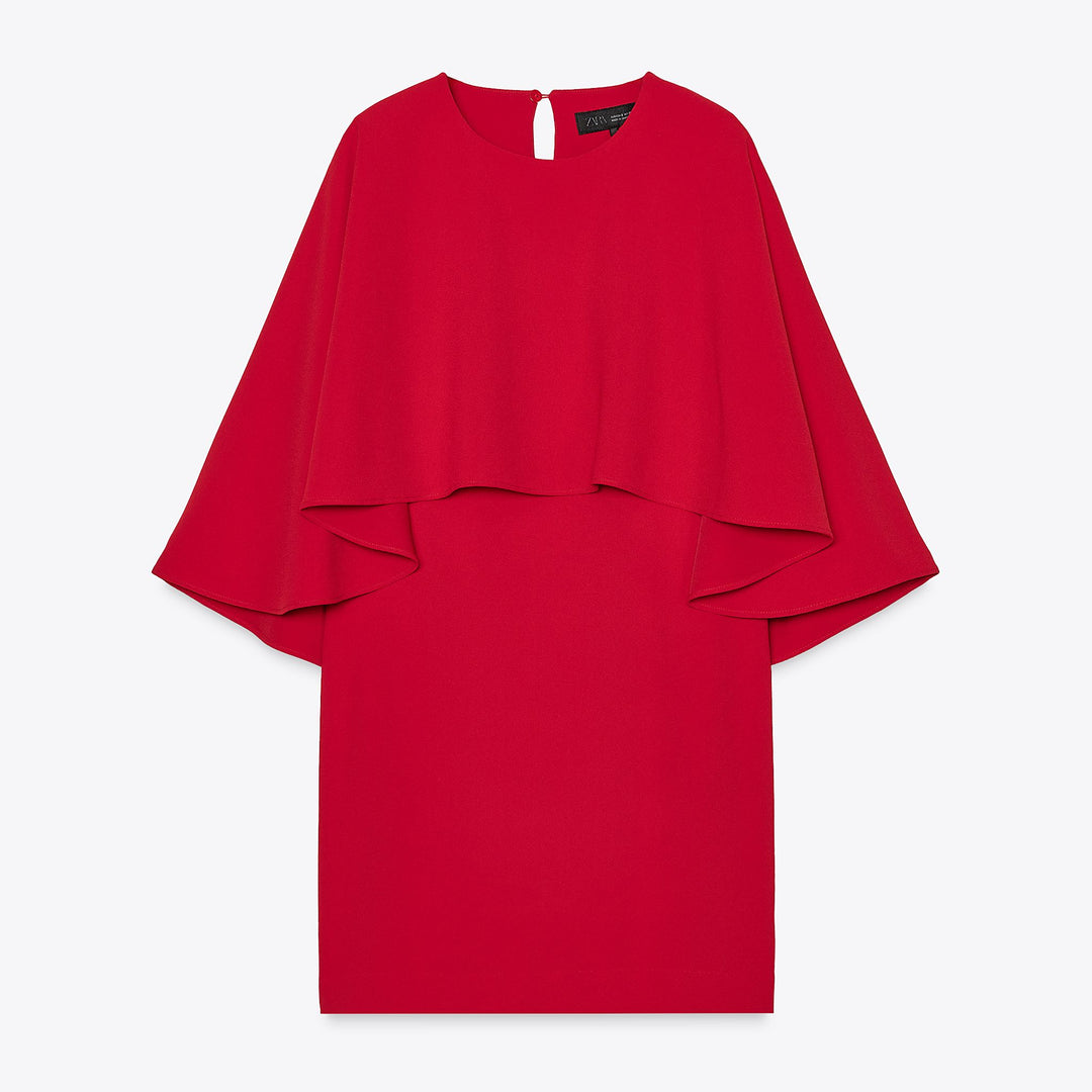 Moudda ZARA - Robe Mini - Col Piqué & Cape - Tunisie 1