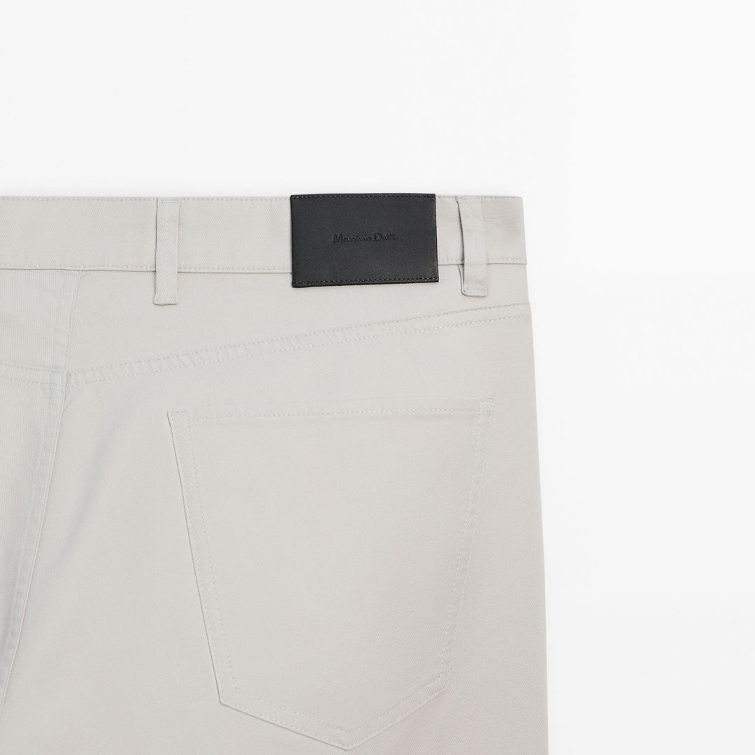 Moudda Massimo Dutti - Pantalon jean micro-structure coupe slim - Tunisie 5