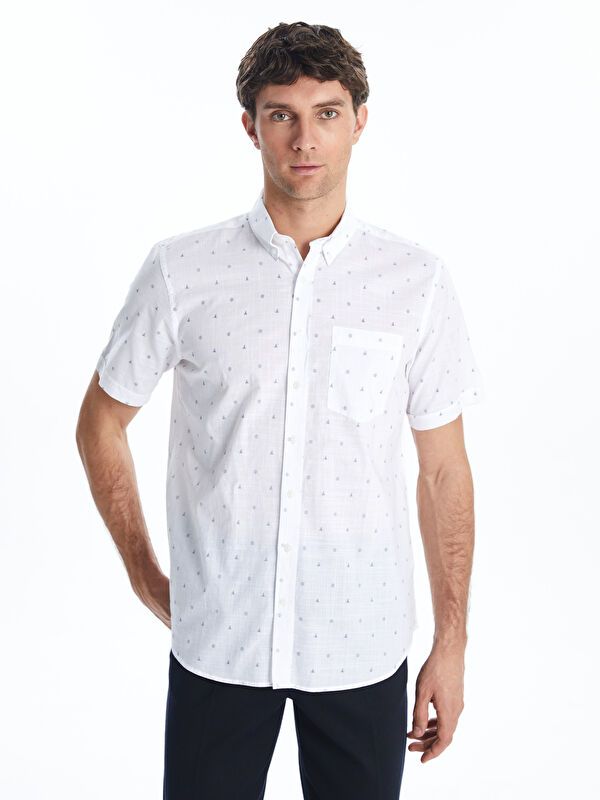 Moudda LC Waikiki - Chemise manches courtes en tissu pour Homme - Tunisie 1