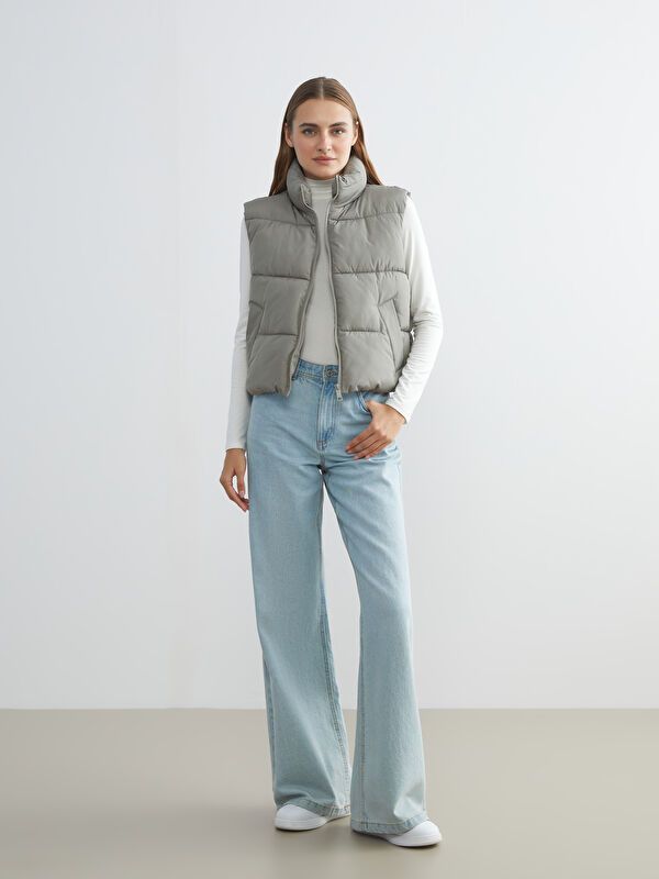 Moudda LC Waikiki - Veste sans manches Femme Kaki clair - Tunisie 2