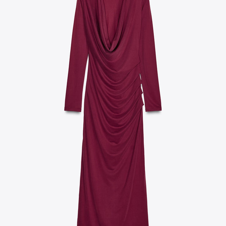 Moudda ZARA - Robe Midi - Col Volcado & Cupro - Tunisie 1