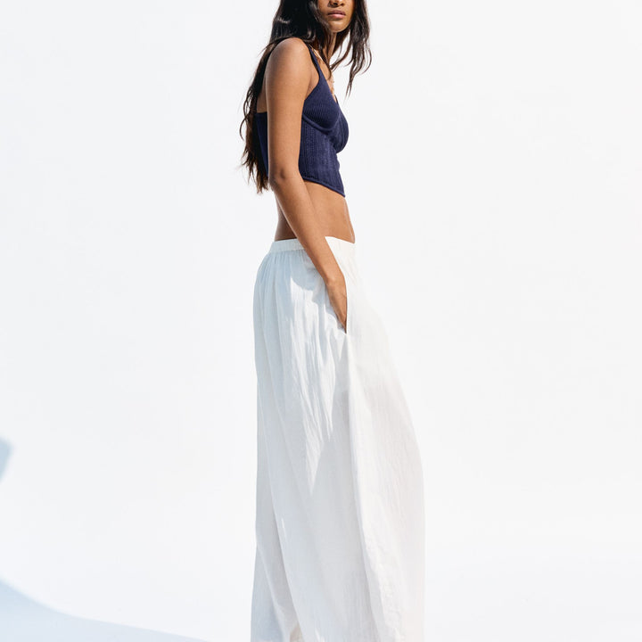 Moudda BERSHKA - Pantalon Bombacho - Voile Coton & Taille Élastique - Tunisie 1