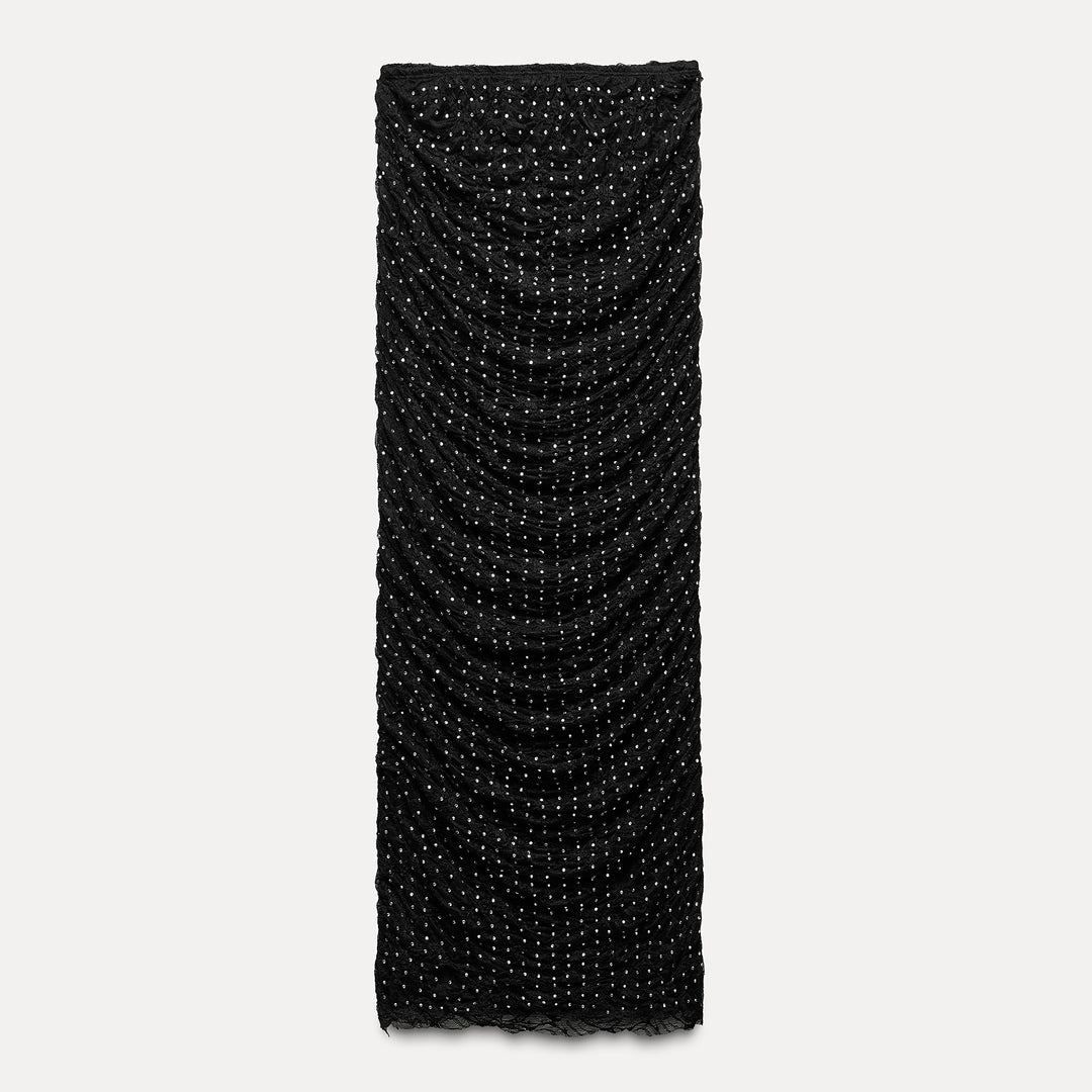 Moudda ZARA - Jupe Midi en Dentelle et Strass - Tunisie 2