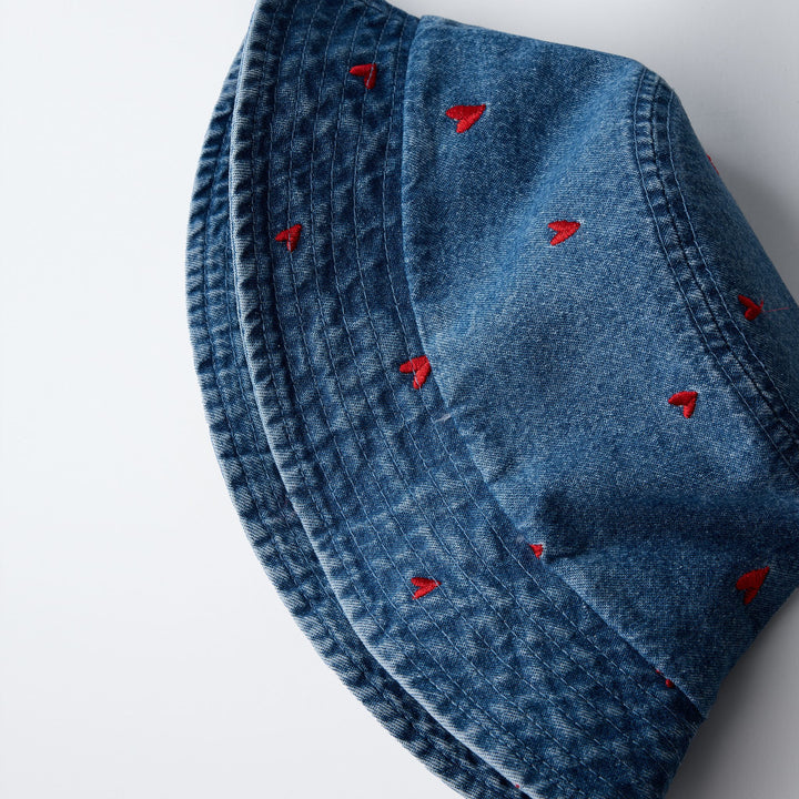 Moudda ZARA - Chapeau Bob Denim - Cœurs Brodés - Tunisie 2