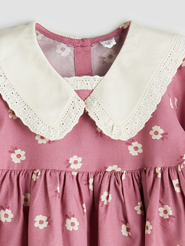 Moudda LC Waikiki - Robe tissée manches longues Fille Imprimé rose - Tunisie 3