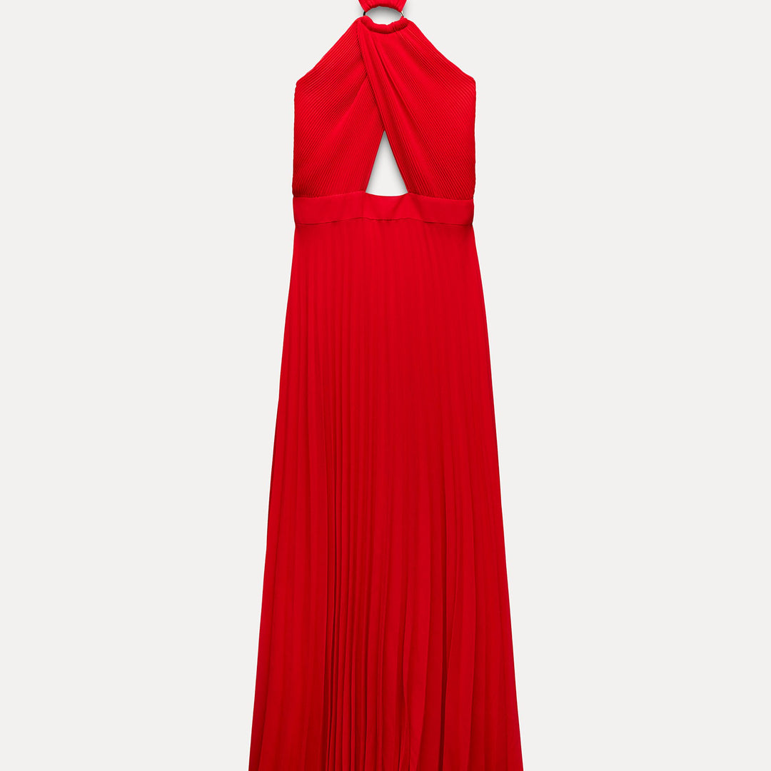Moudda ZARA - Robe plissée col licou détail garniture - Tunisie 2