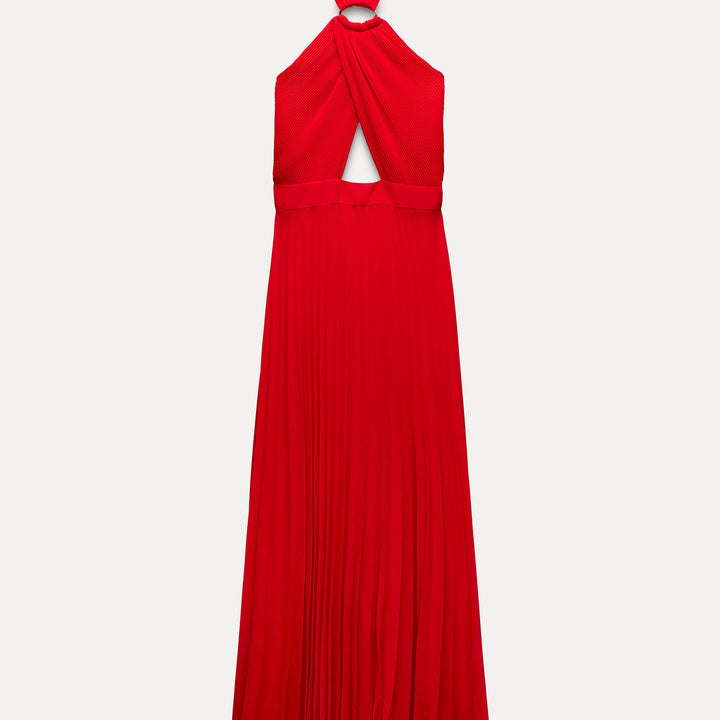 Moudda ZARA - Robe plissée col licou détail garniture - Tunisie 2