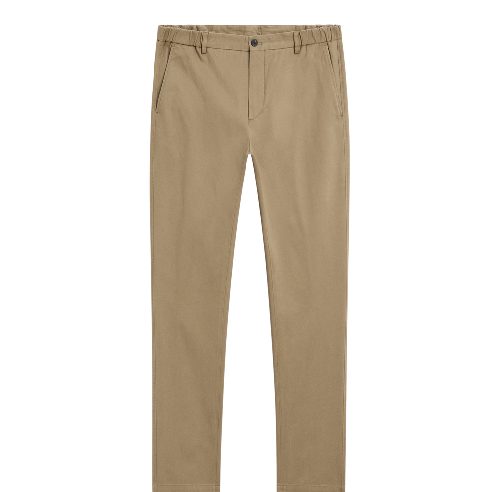 Moudda Massimo Dutti - Pantalon sergé brossé détail taille coupe fuselée - Tunisie 2