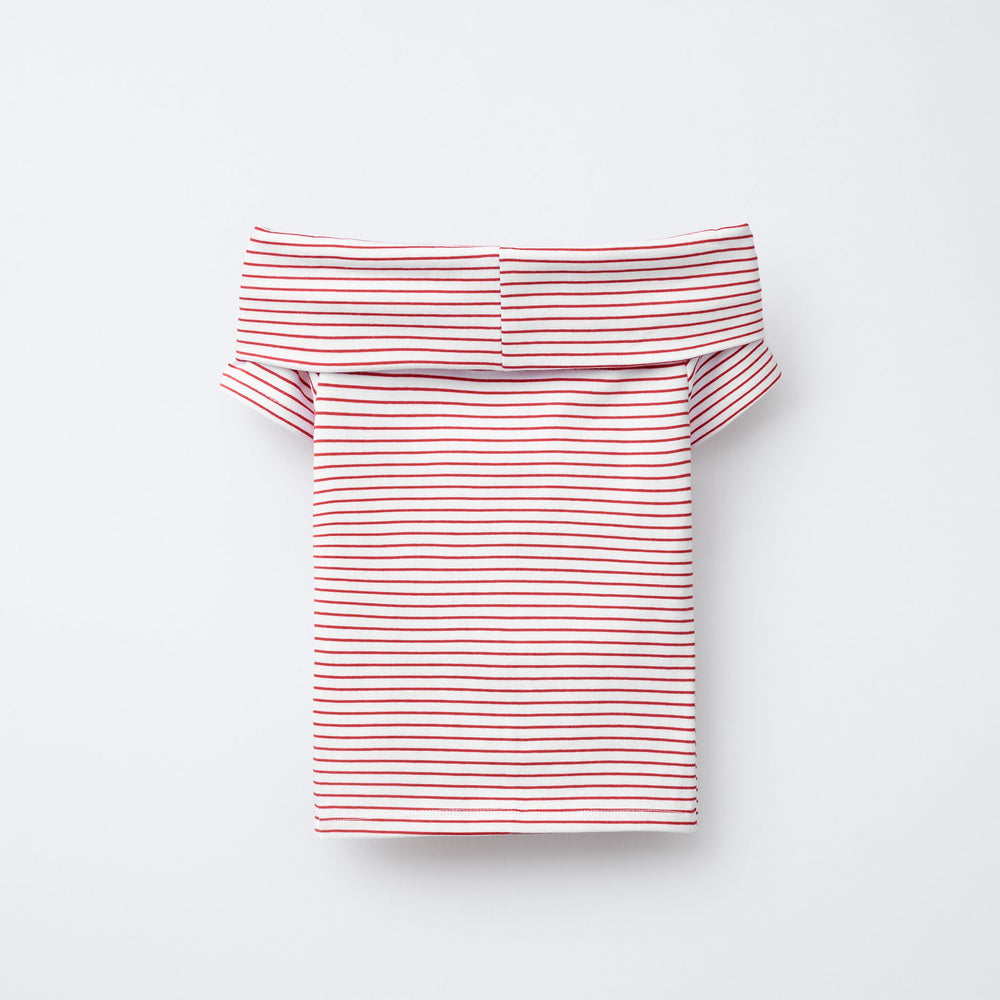 Moudda ZARA - T-Shirt Off-Shoulder - Rayures - Tunisie 2