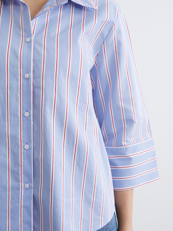 Moudda LC Waikiki - Chemise manches longues en tissu pour Femme - Tunisie 3