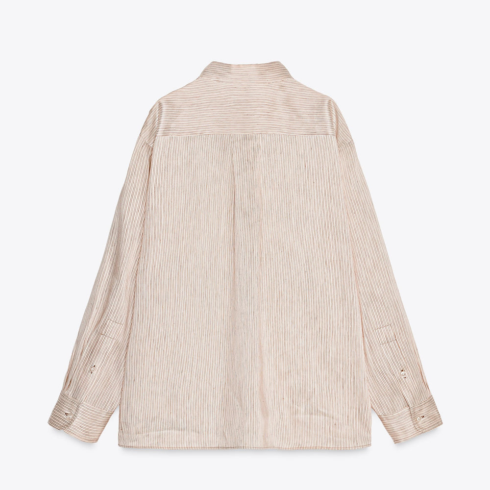 Moudda ZARA - Chemise - Rayure, Lin/Soie & Oversize - Tunisie 2