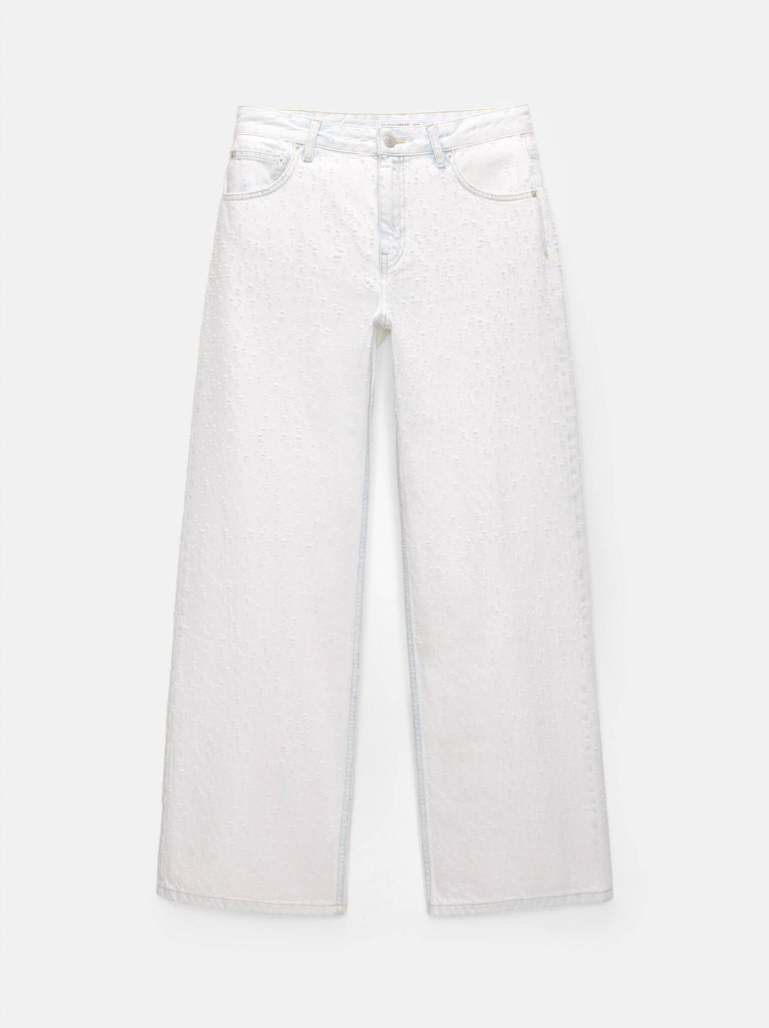 Moudda PULL & BEAR - Pantalon Denim Droit Taille Moyenne Mini Déchiré - Tunisie 1