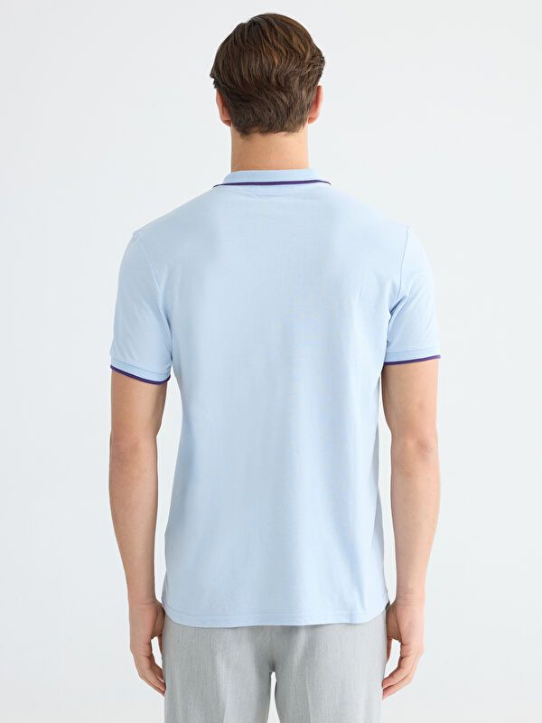 Moudda LC Waikiki - T-shirt col polo basique manches courtes en jersey pour Homme - Tunisie 4