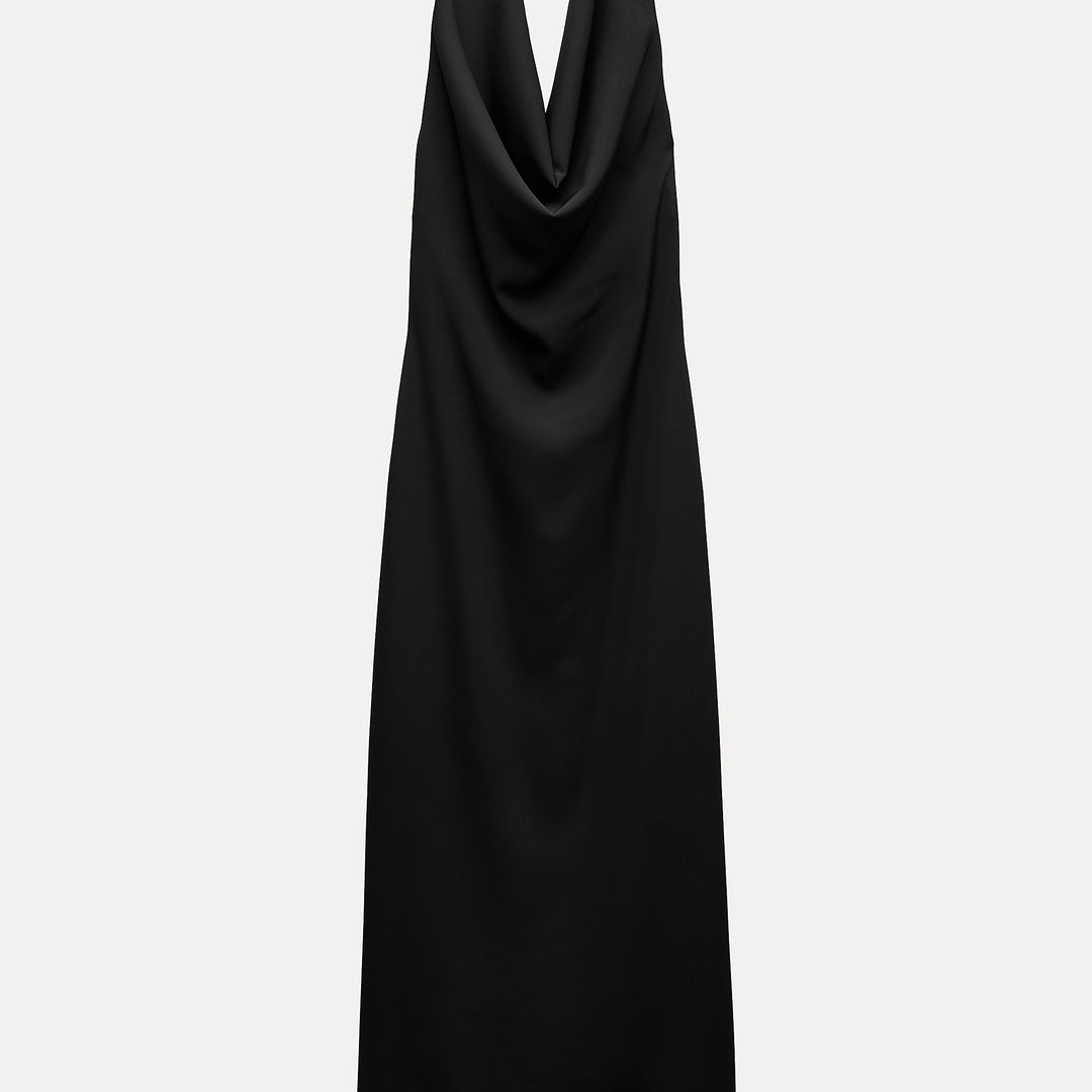 Moudda ZARA - Robe mi-longue en crêpe, col bustier - Tunisie 2