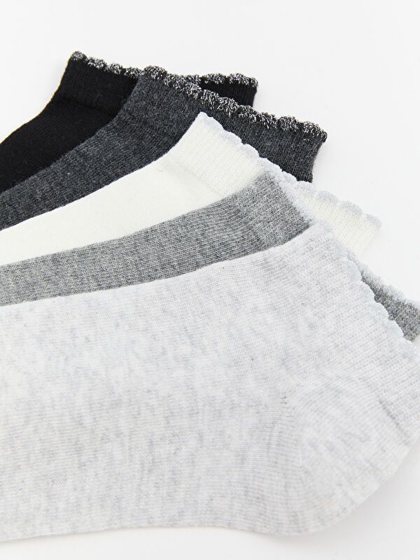 Moudda LC Waikiki - Chaussettes pour sneakers Femme Mélan gris clair - Tunisie 3