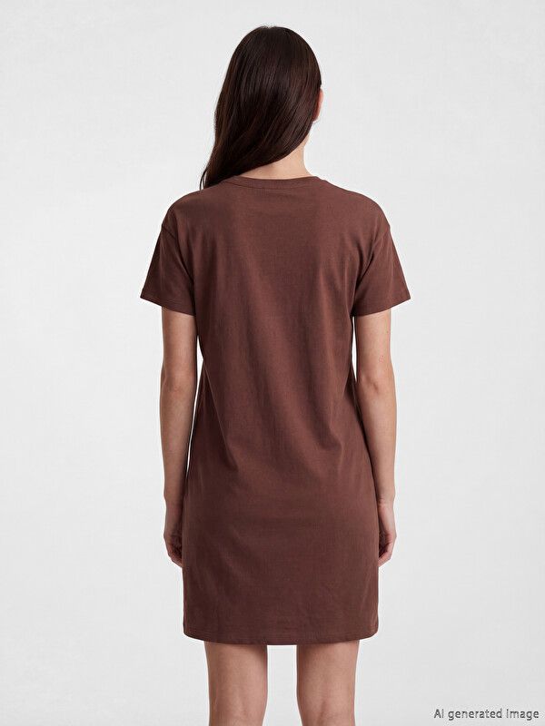 Moudda LC Waikiki - Chemise de nuit pour Femme couleur Marron - Tunisie 4