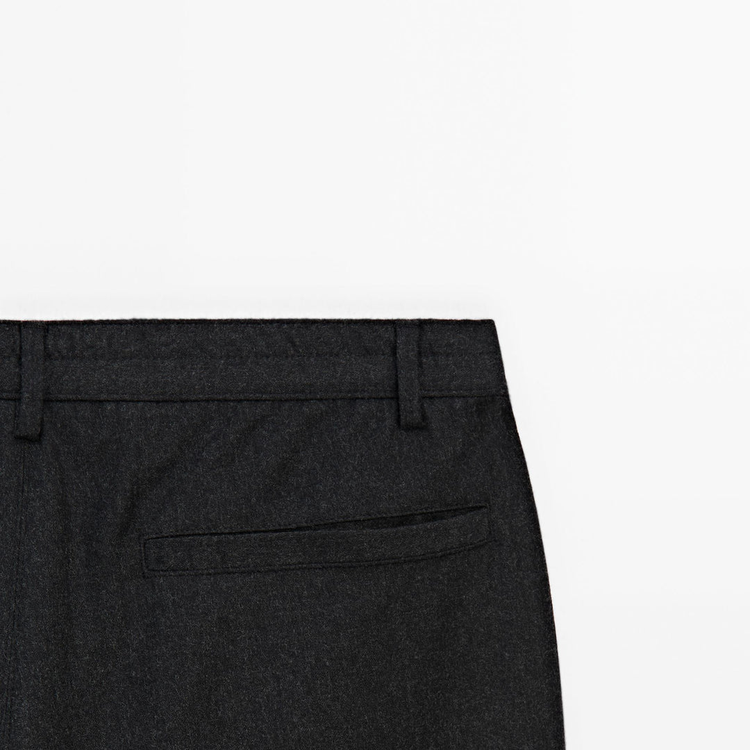 Moudda Massimo Dutti - Pantalon coordonné flanelle grise - Tunisie 7