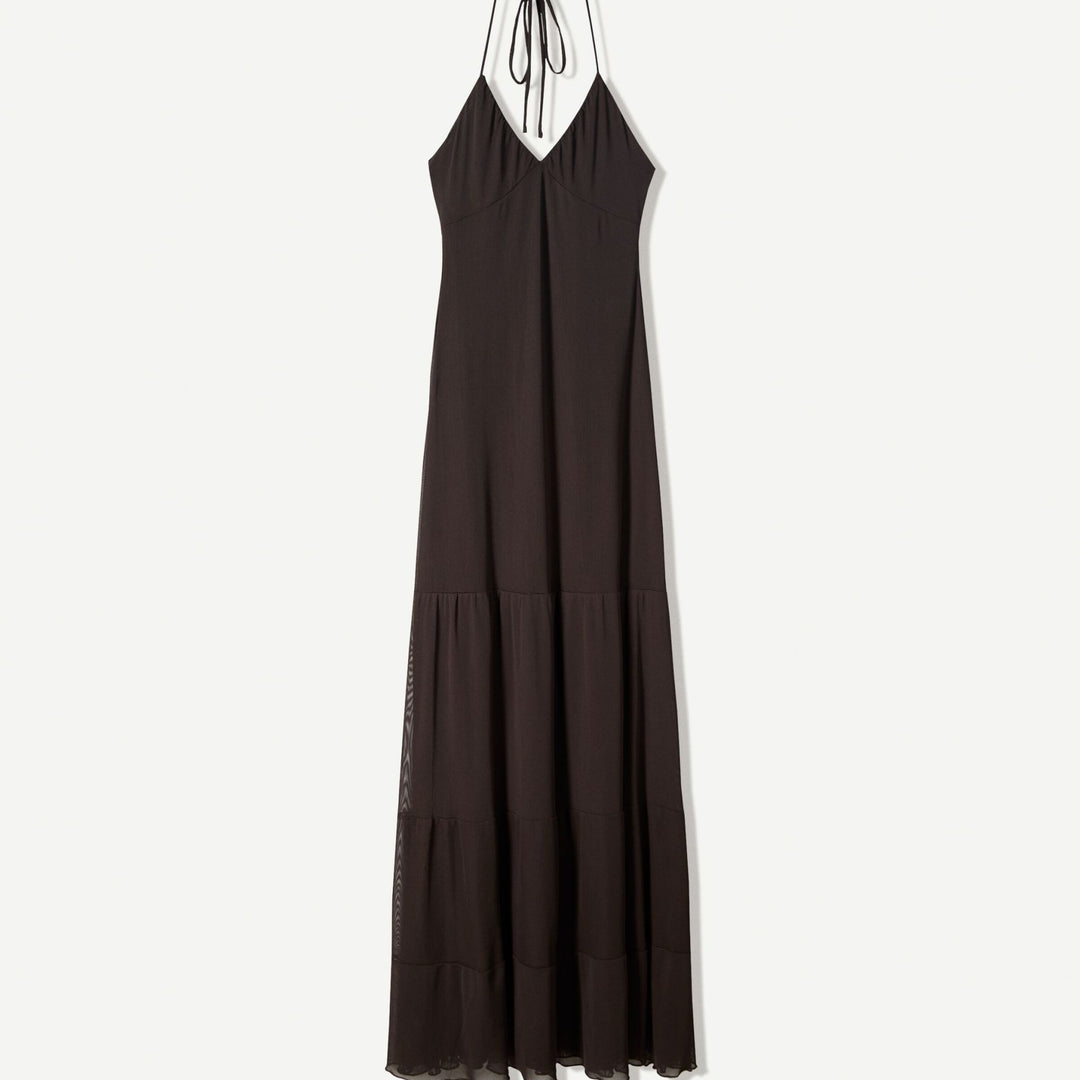 Moudda BERSHKA - Robe Midi Tulle - Panneaux Halter - Tunisie 1