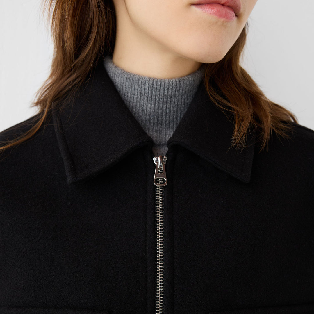 Moudda BERSHKA - Veste Courte Drap Soft - Col Pala - Tunisie 3