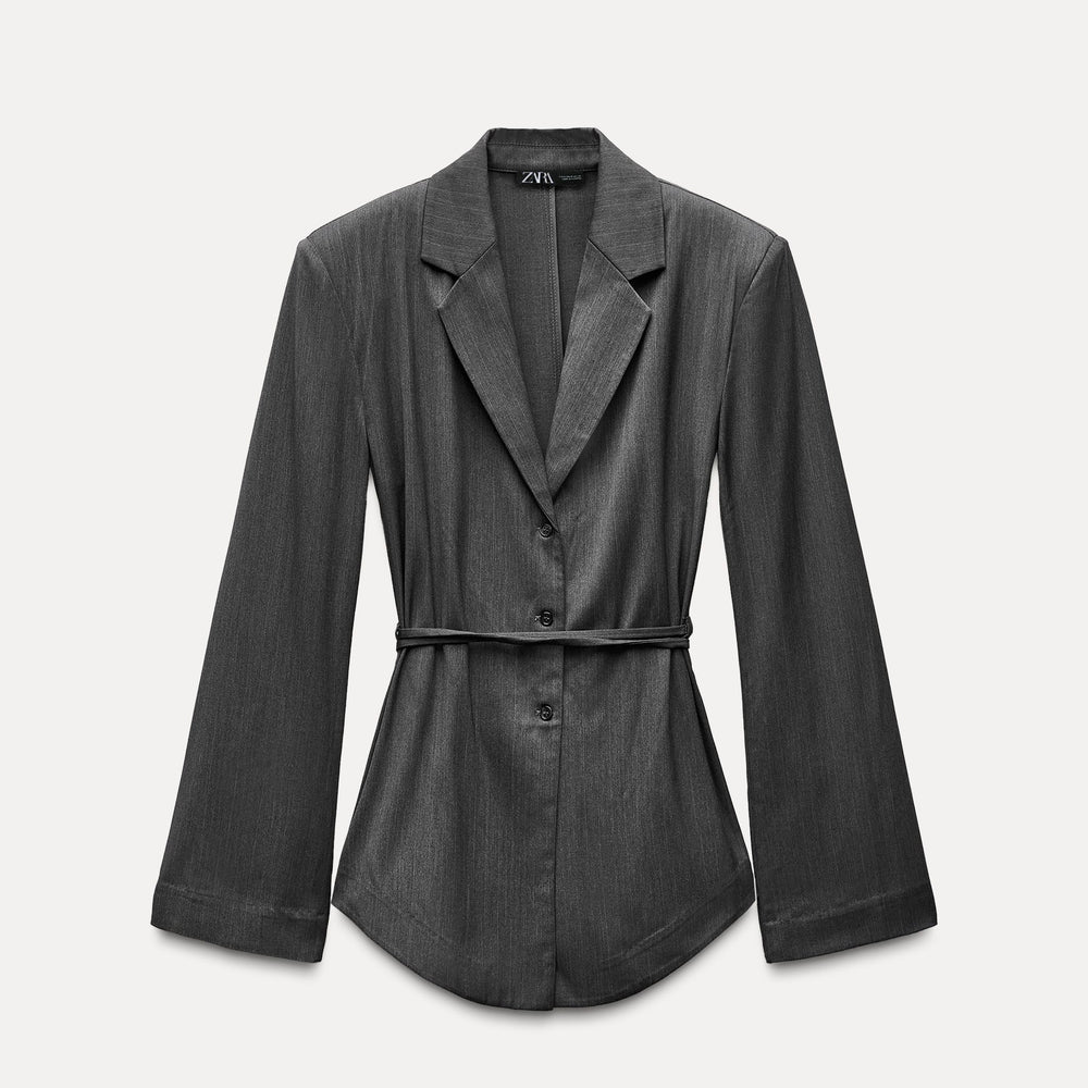 Moudda ZARA - Veste rayée diplomate détail chemise - Tunisie 2