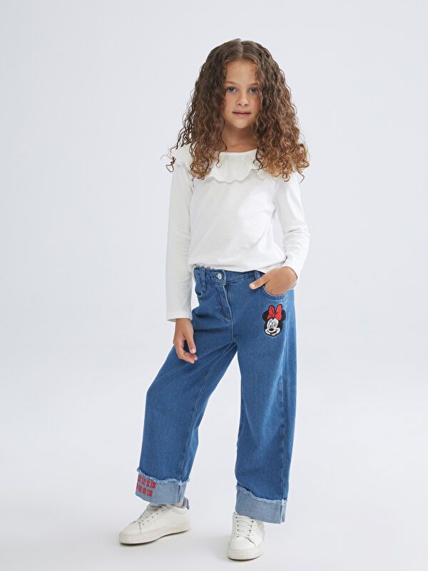 Moudda LC Waikiki - Pantalon tissé en denim Fille Rodéo mid indigo - Tunisie 1
