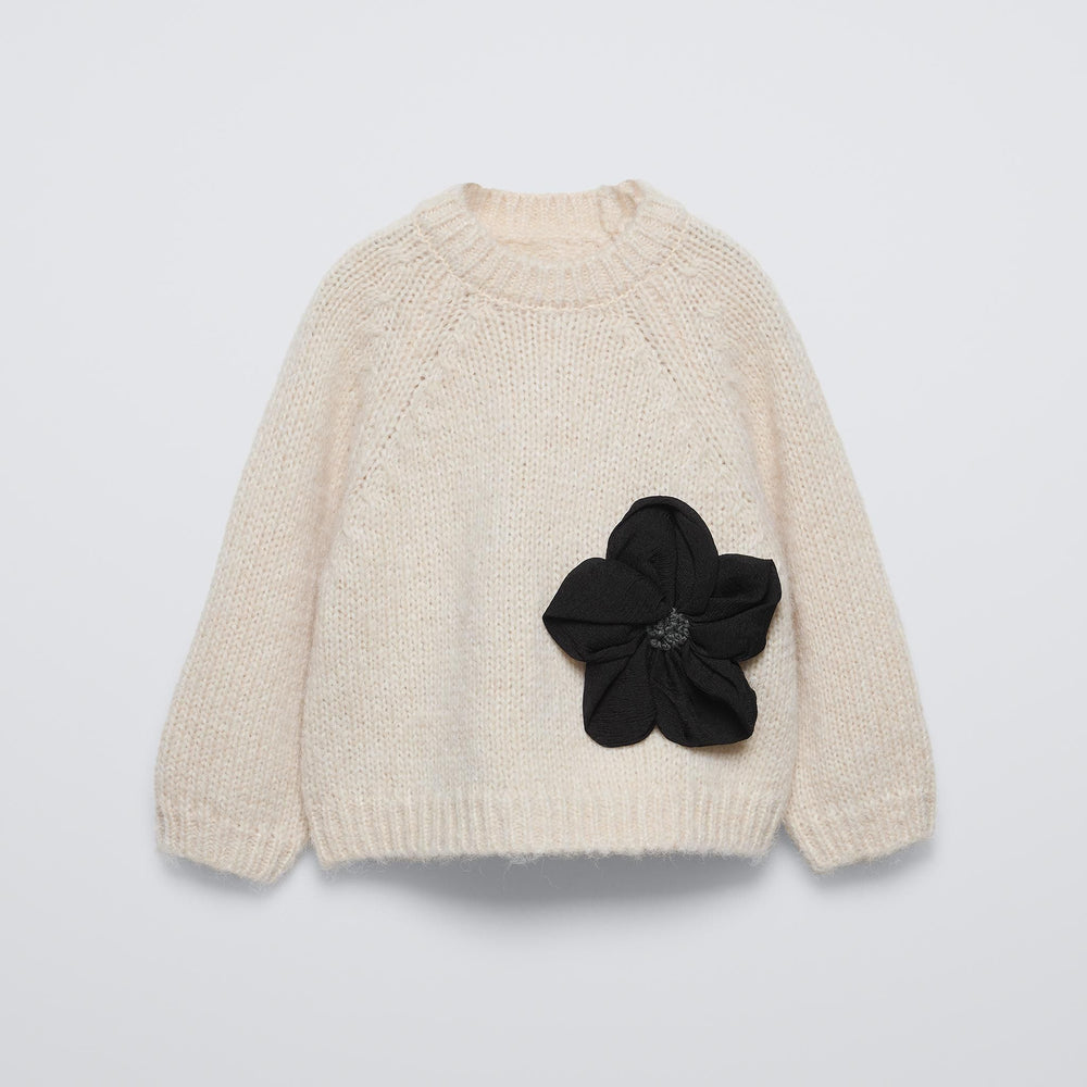 Moudda ZARA - Pull maille enfant fleur 3D - Tunisie 2