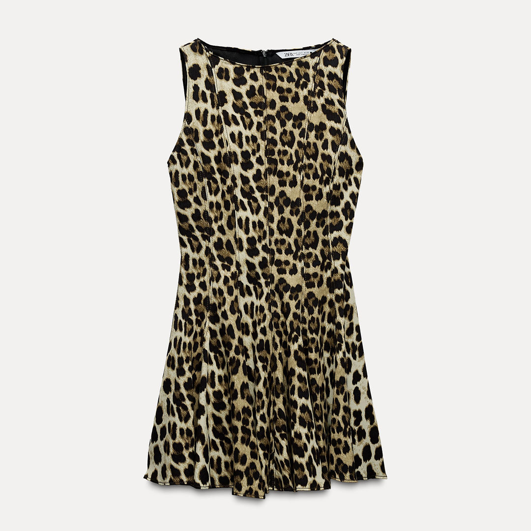 Moudda ZARA - Robe Mini à Godets Imprimé Animal - Tunisie 1