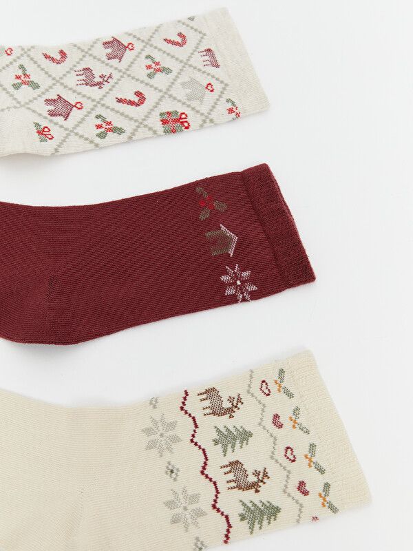 Moudda LC Waikiki - Chaussettes cheville pour Femme couleur Crème - Tunisie 2